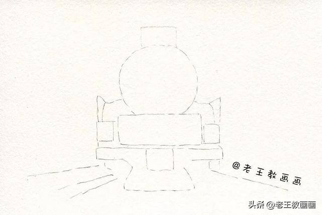 画画画画（水彩火车头（火车头缩影））