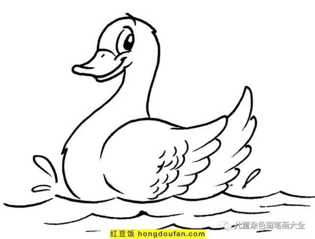 关于夏天的画简单好看（《我的世界》电影海报鸭子着色页）