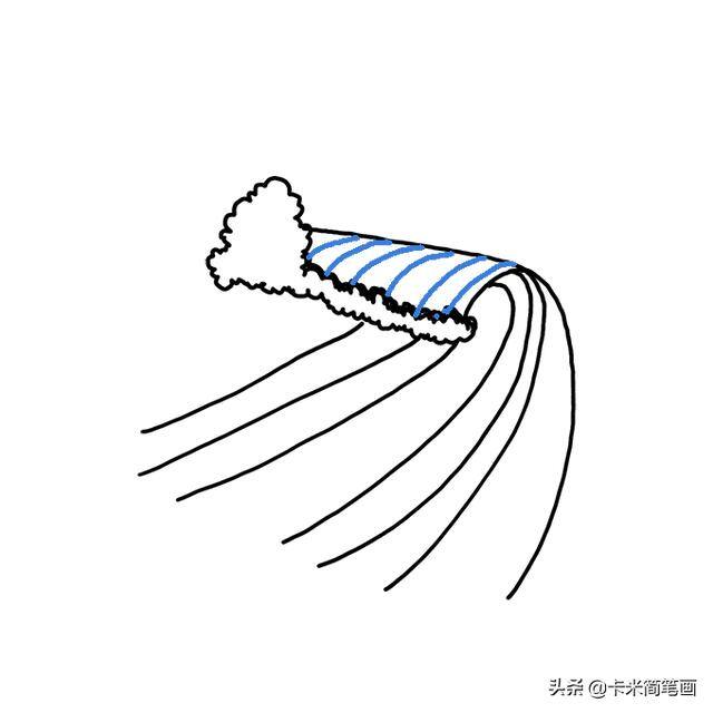 浪花怎么画好看又简单（如何画海浪简笔画）