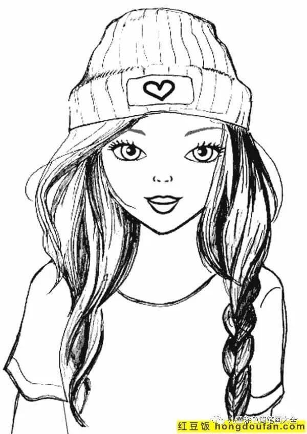 简单又漂亮的花绘画（如何为孩子画一个女孩）