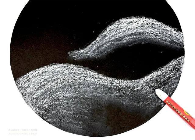 儿童绘画美术（夜空中的萤火虫）