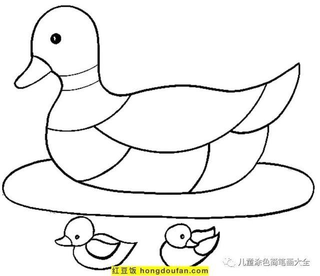 关于夏天的画简单好看（《我的世界》电影海报鸭子着色页）
