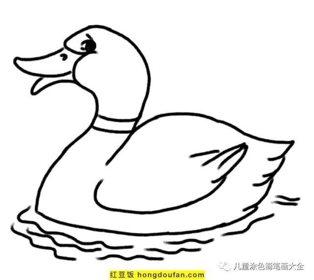 关于夏天的画简单好看（《我的世界》电影海报鸭子着色页）
