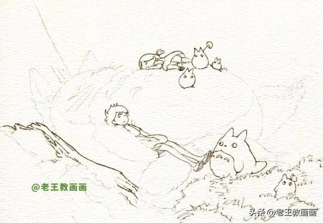 怎样画画才好看（水彩龙猫的画法）