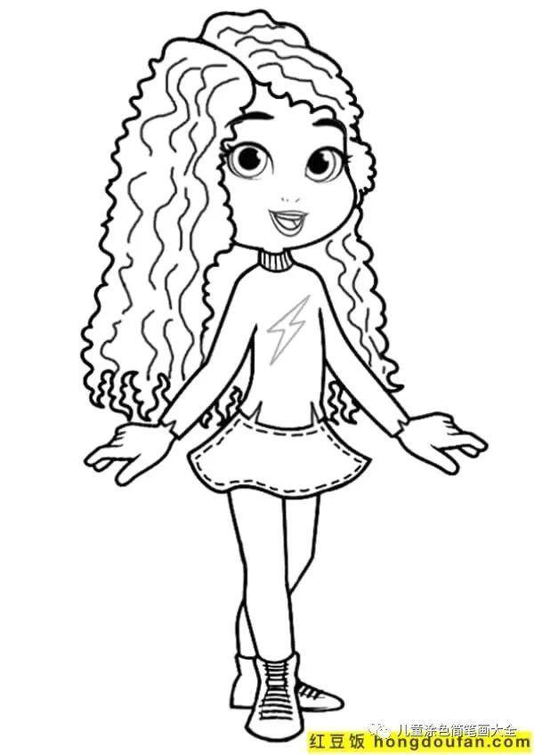 简单又漂亮的花绘画（如何为孩子画一个女孩）