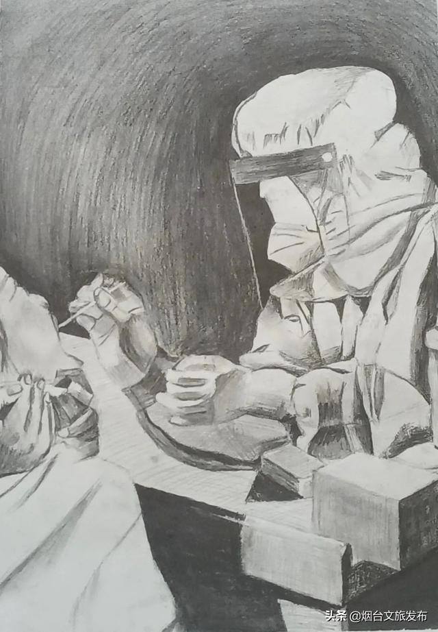 抗疫防疫绘画作品（烟台“艺”起抗疫）