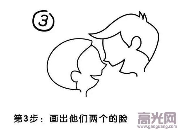 七夕节绘画作品简单好看（七夕表白简笔画教程）