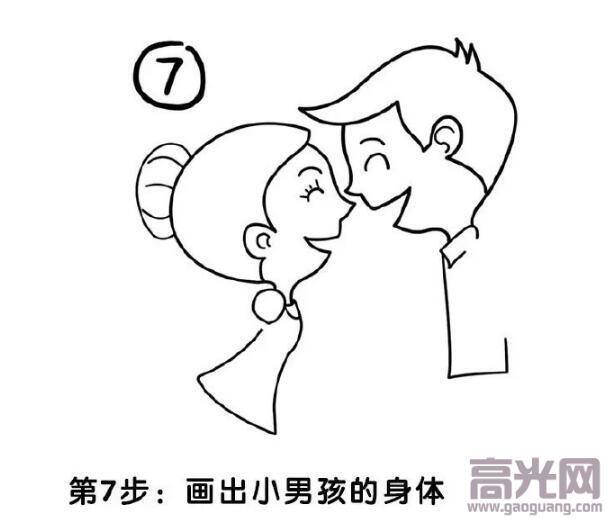 七夕节绘画作品简单好看（七夕表白简笔画教程）