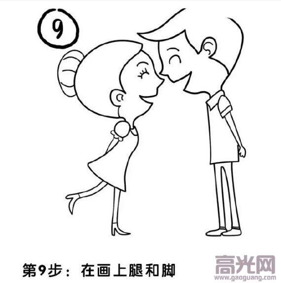 七夕节绘画作品简单好看（七夕表白简笔画教程）