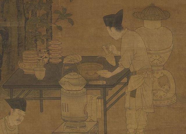 火怎么画好看又简单（台北故宫博物院藏宋刘松年撵茶图轴）