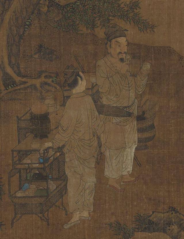 火怎么画好看又简单（台北故宫博物院藏宋刘松年撵茶图轴）