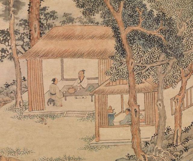 火怎么画好看又简单（台北故宫博物院藏宋刘松年撵茶图轴）