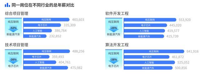 编程师一个月能赚多少（算法开发工程师、电子芯片、新能源汽车行业薪资对比）