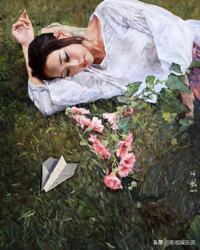 画一个漂亮的女生（这些油画中的东方女孩柔和细腻，太漂亮了！）