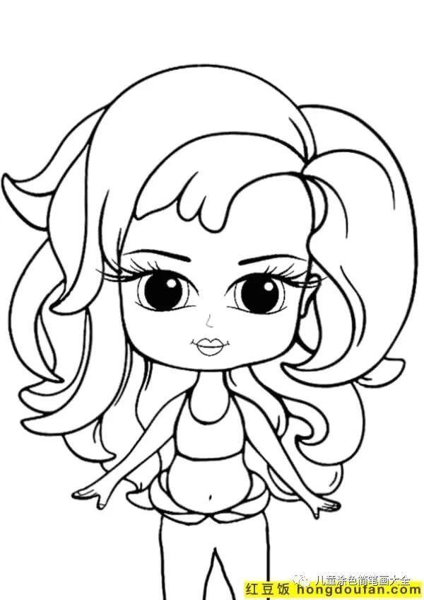 简单又漂亮的花绘画（如何为孩子画一个女孩）