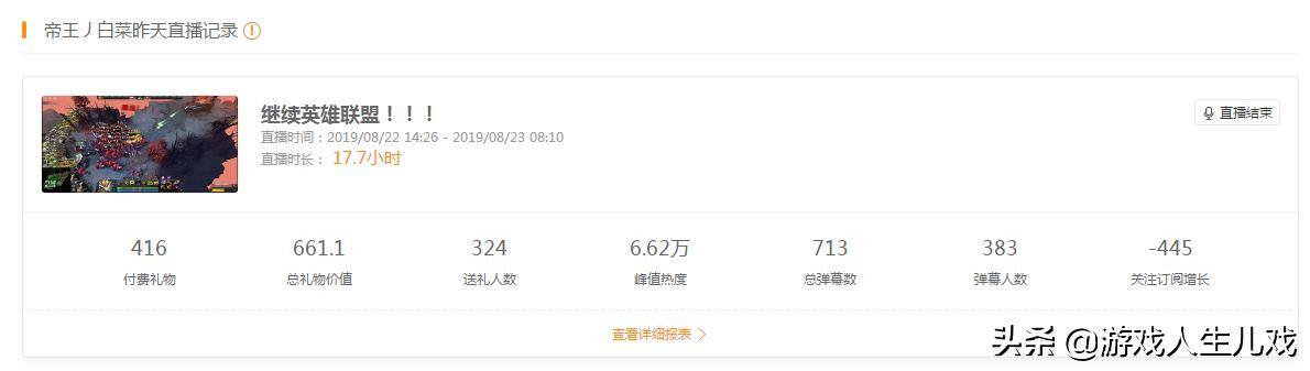 宝藏联盟看直播能赚钱吗（斗鱼颜值区主播白菜直播六小时付费礼物收入一块九）