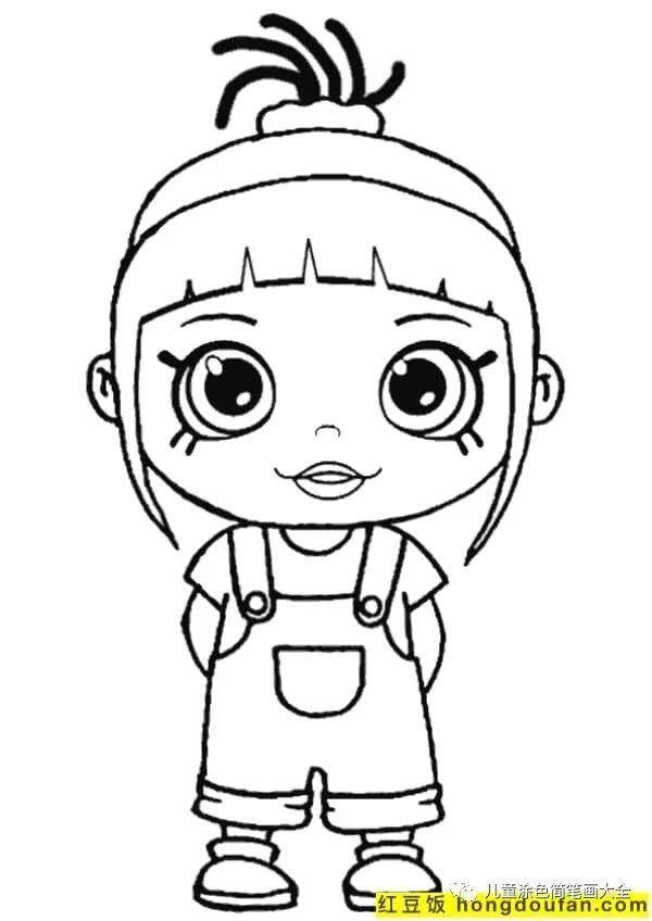 简单又漂亮的花绘画（如何为孩子画一个女孩）