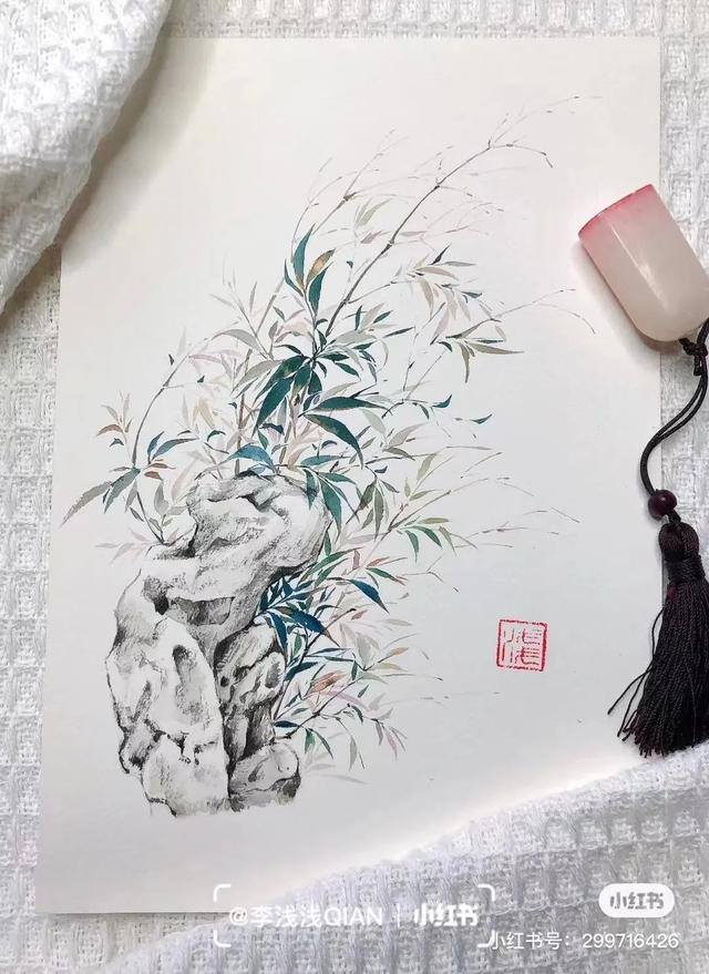 花朵怎么画最漂亮（中国风水彩花卉插画｜李浅浅qian）