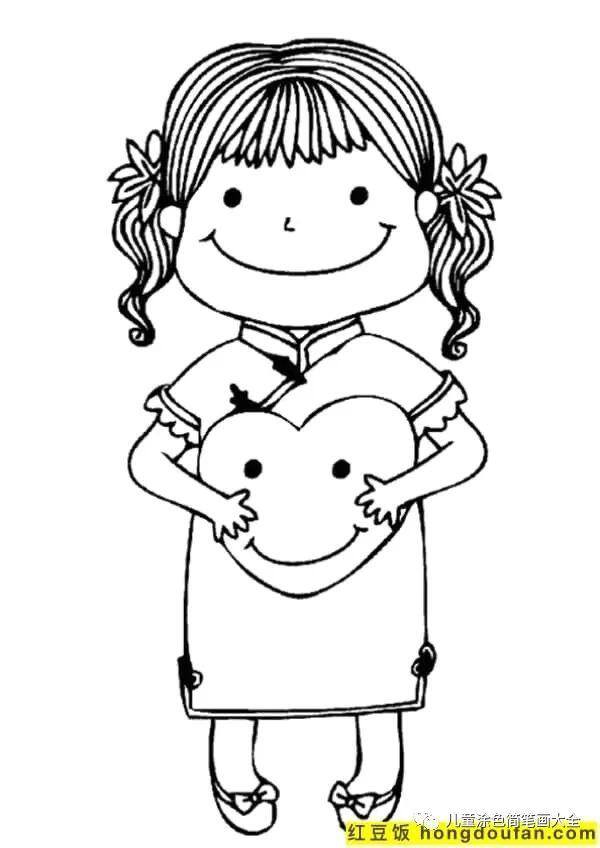 简单又漂亮的花绘画（如何为孩子画一个女孩）