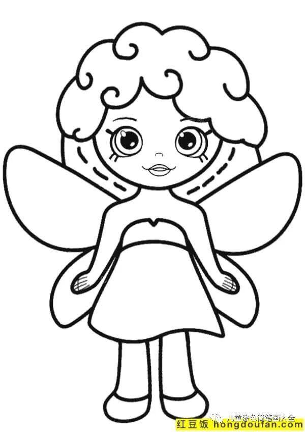 简单又漂亮的花绘画（如何为孩子画一个女孩）