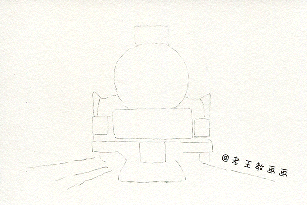 画画画画（水彩火车头（火车头缩影））