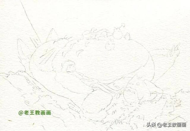 怎样画画才好看（水彩龙猫的画法）