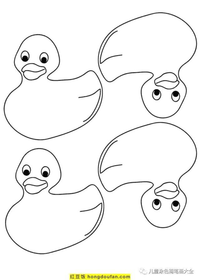 关于夏天的画简单好看（《我的世界》电影海报鸭子着色页）