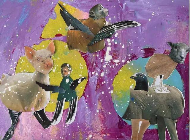 人与自然和谐共生绘画（枣庄市博物馆开展“携手为保护地球投资”主题绘画作品征集活动）