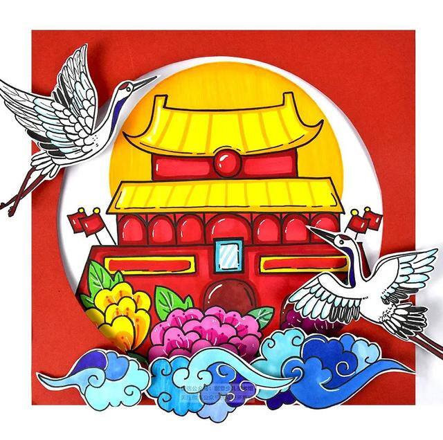 北京天安怎么画最漂亮（国庆节绘画教程）