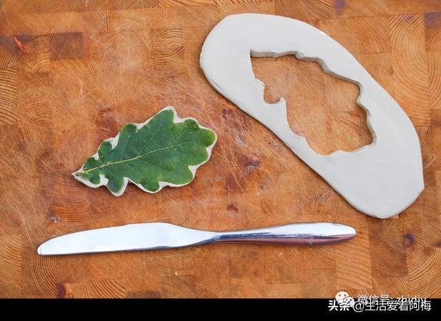 泥土手工制作（首饰盒不用买，几块黏土一片树叶就能diy）