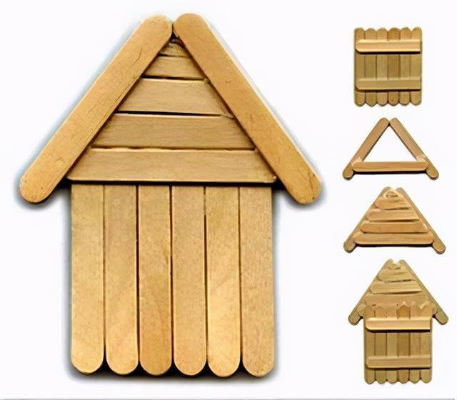 精美手工制作（30多个用冰棒棍制作的精湛工艺品）