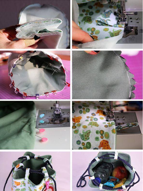 简单手工包包（碎布头、边角料手工制作一款拼布手提包包，既简单又大方！）