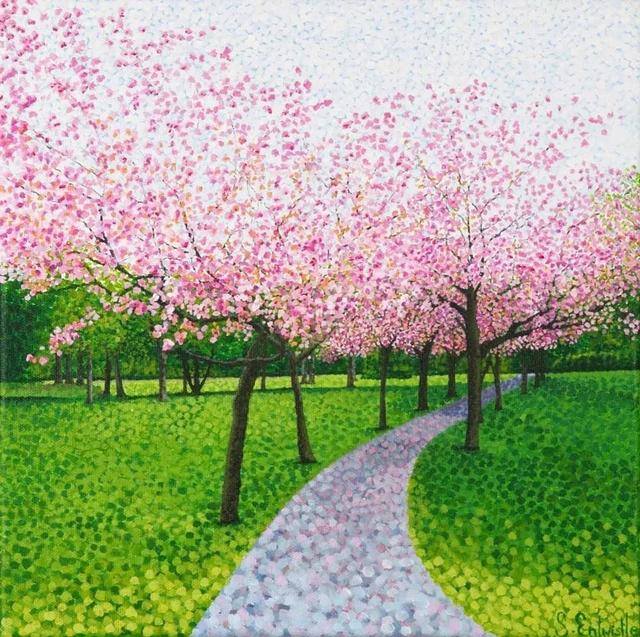 画画怎么赚钱（点彩画家susanentwistle，一个自学成才的艺术家）