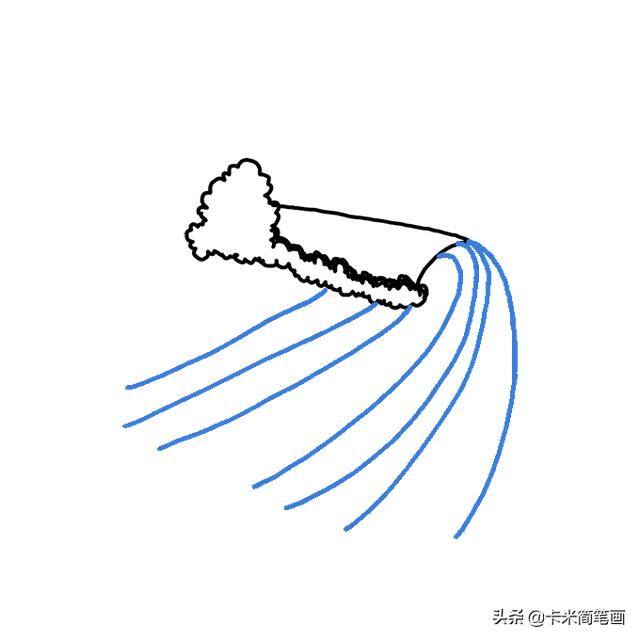 浪花怎么画好看又简单（如何画海浪简笔画）