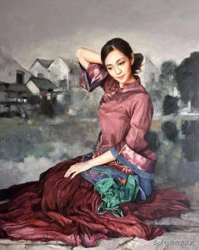 画一个漂亮的女生（这些油画中的东方女孩柔和细腻，太漂亮了！）