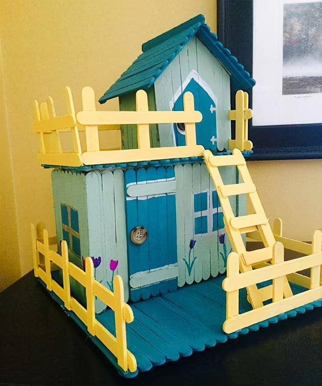 精美手工制作（30多个用冰棒棍制作的精湛工艺品）