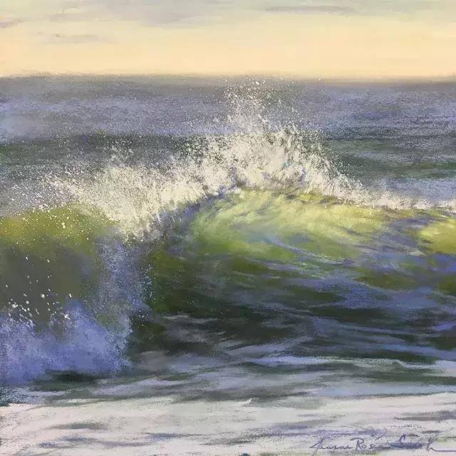 海浪怎么画简单又好看（海浪翻滚的千姿百态，你就以为她只会这个吗？）