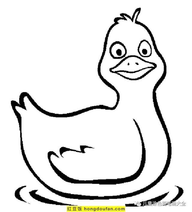 关于夏天的画简单好看（《我的世界》电影海报鸭子着色页）
