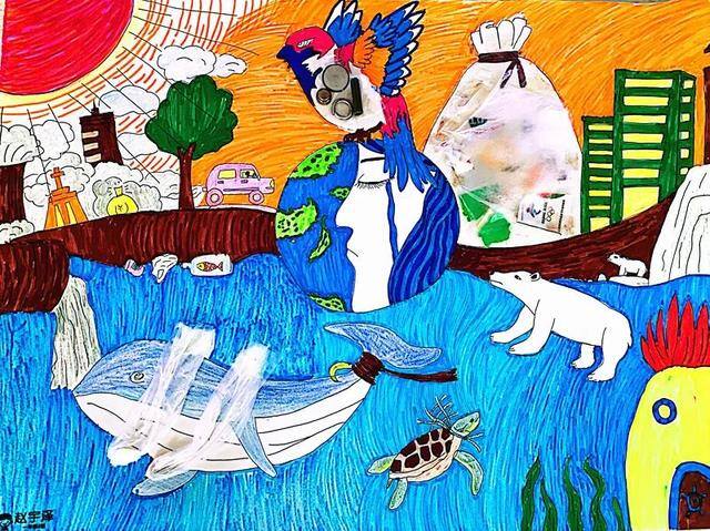 环保绘画简单又漂亮一等奖（全市中小学生环保绘画大赛作品赏析）