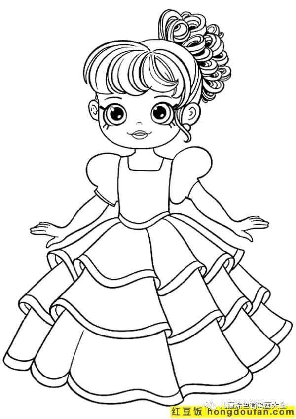简单又漂亮的花绘画（如何为孩子画一个女孩）