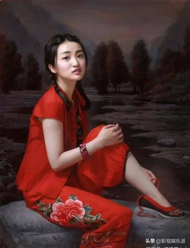 画一个漂亮的女生（这些油画中的东方女孩柔和细腻，太漂亮了！）