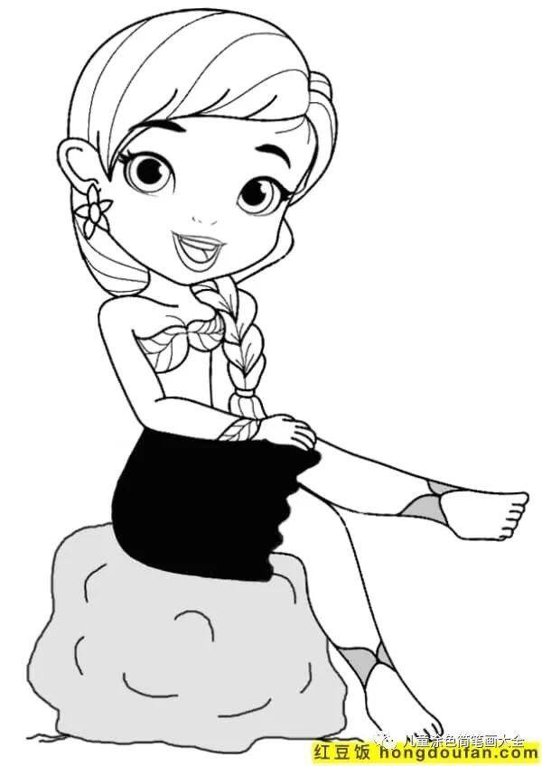 简单又漂亮的花绘画（如何为孩子画一个女孩）