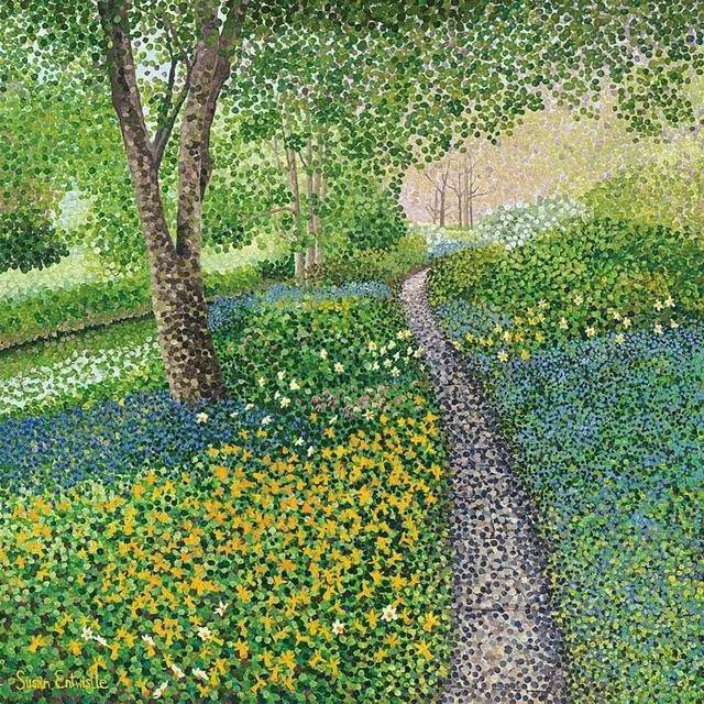 画画怎么赚钱（点彩画家susanentwistle，一个自学成才的艺术家）