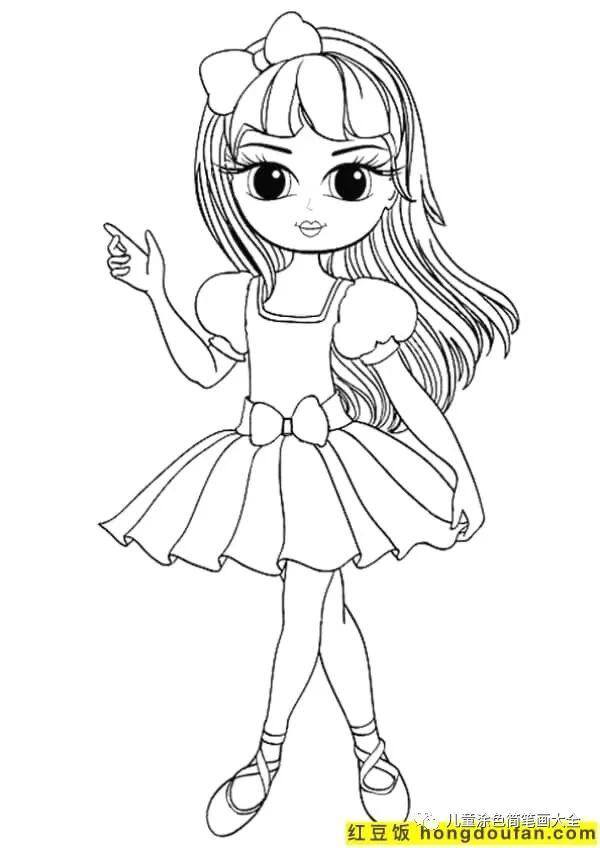 简单又漂亮的花绘画（如何为孩子画一个女孩）