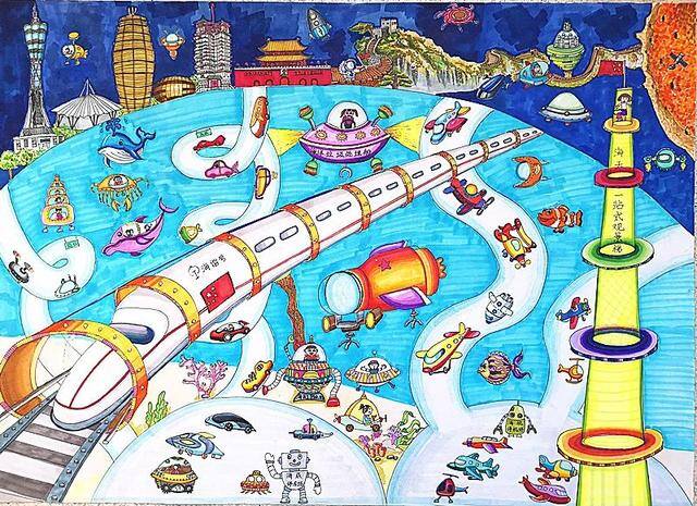 环保绘画简单又漂亮一等奖（全市中小学生环保绘画大赛作品赏析）