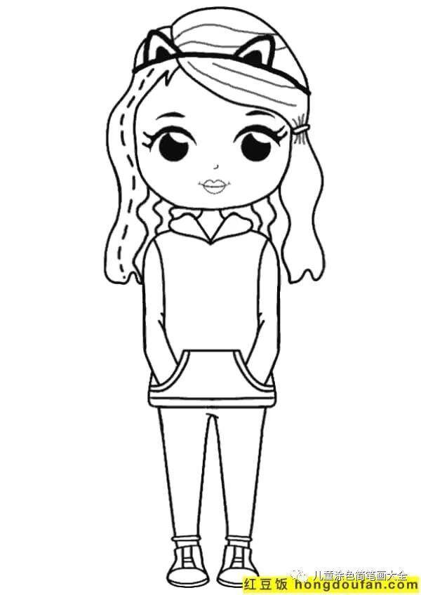 简单又漂亮的花绘画（如何为孩子画一个女孩）