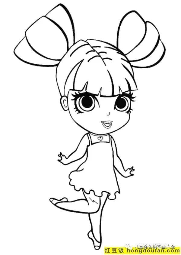 简单又漂亮的花绘画（如何为孩子画一个女孩）