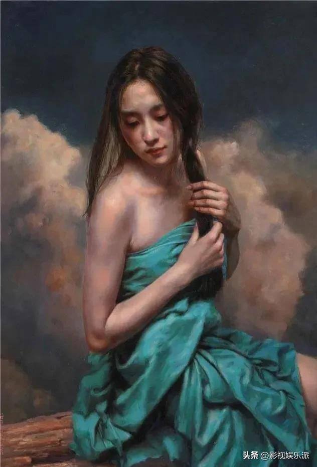 画一个漂亮的女生（这些油画中的东方女孩柔和细腻，太漂亮了！）