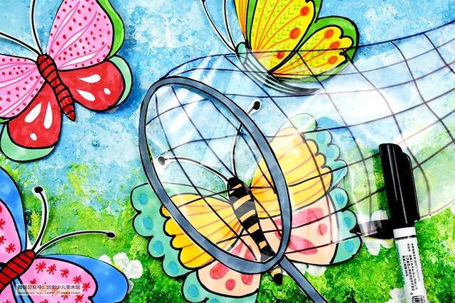 1一9岁儿童画蝴蝶（蝴蝶创意绘画教程）