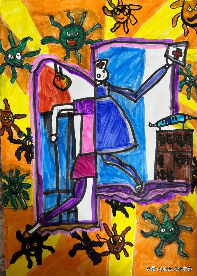 抗疫防疫绘画作品（烟台“艺”起抗疫）